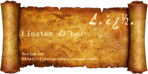 Lisztes Ábel névjegykártya